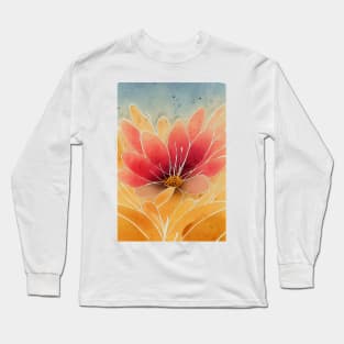 Desert Flower Watercolour Long Sleeve T-Shirt